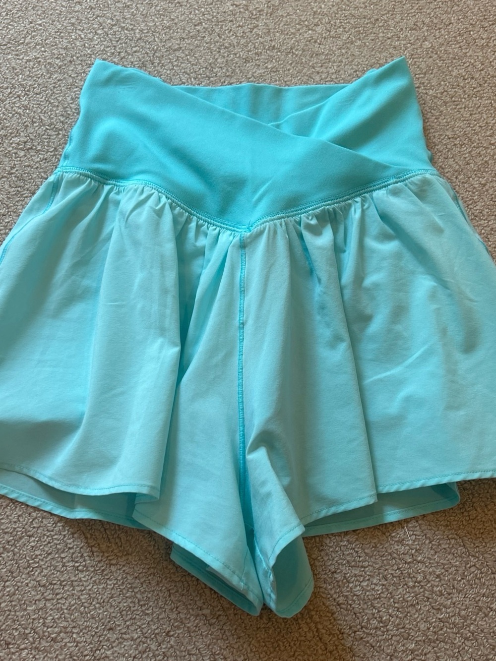 Aerie Women's Crossover Aqua Shorts